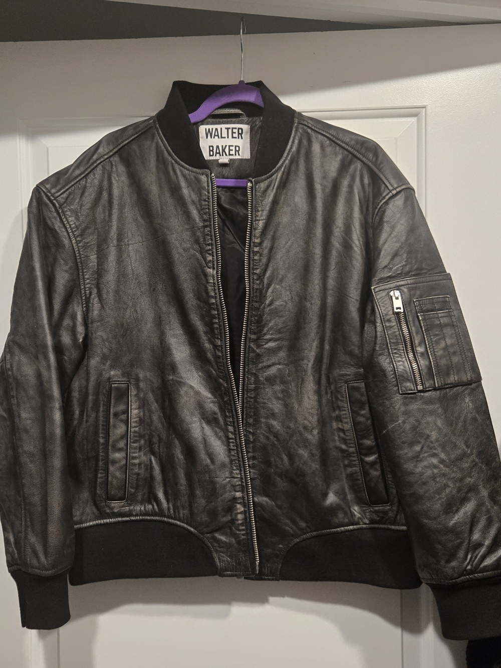 Women's Walter Baker Leela Leather Jacket- Never Worn